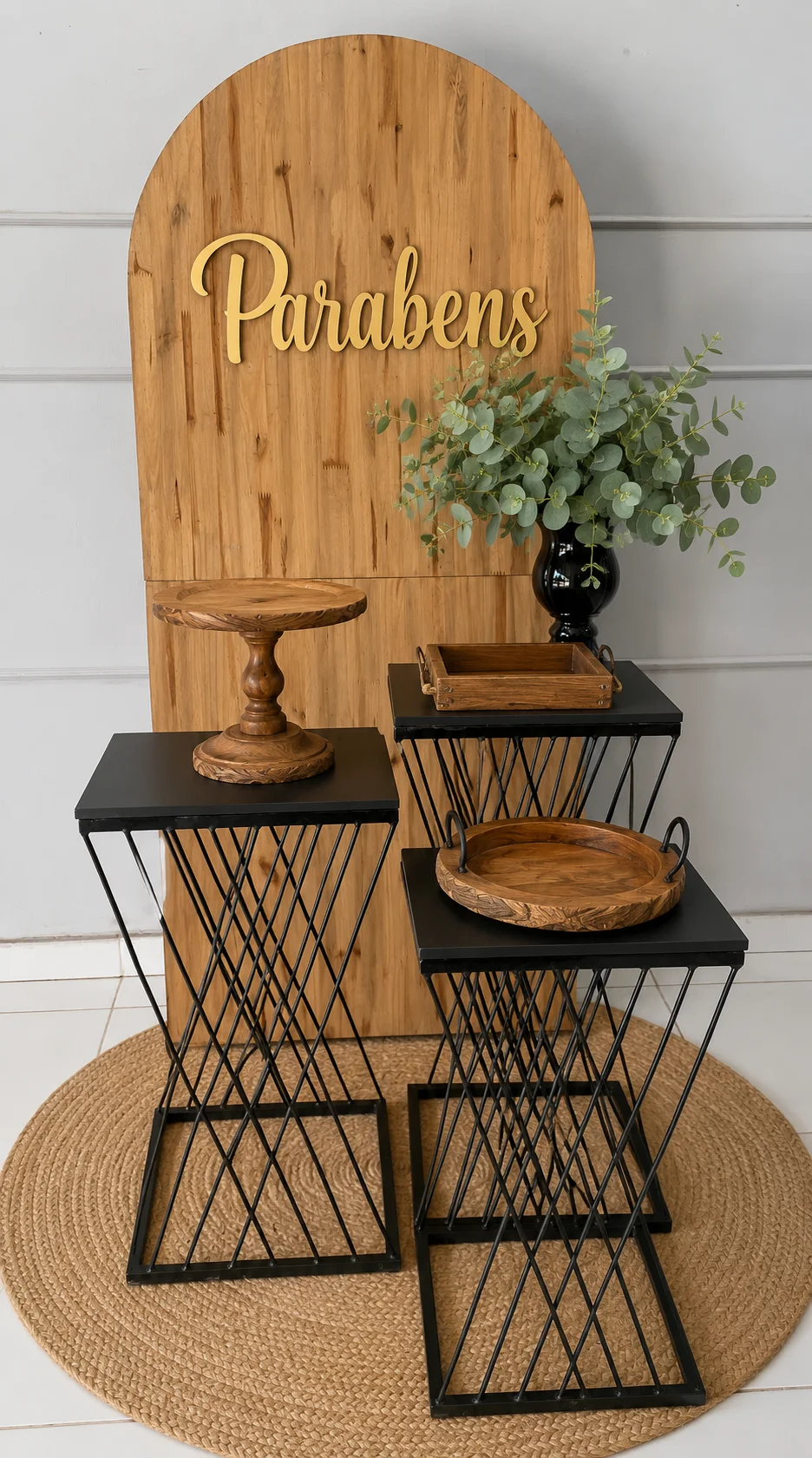 decoração de aniversário pegue e monte