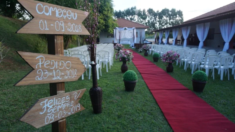 decoração de casamento simples