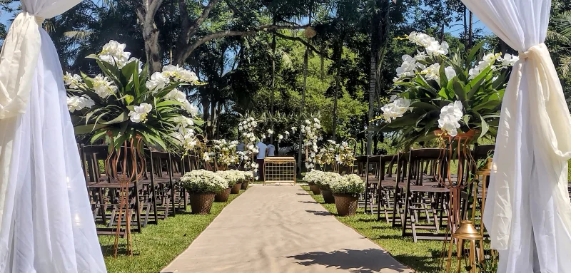 decoração de casamento simples