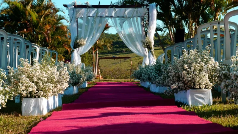 decoração floral para mini wedding