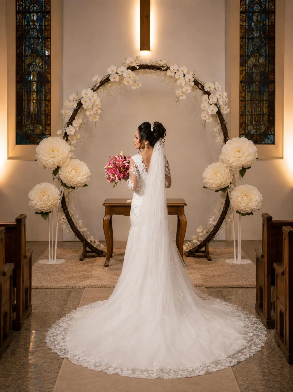 decoração de cerimônia para mini wedding