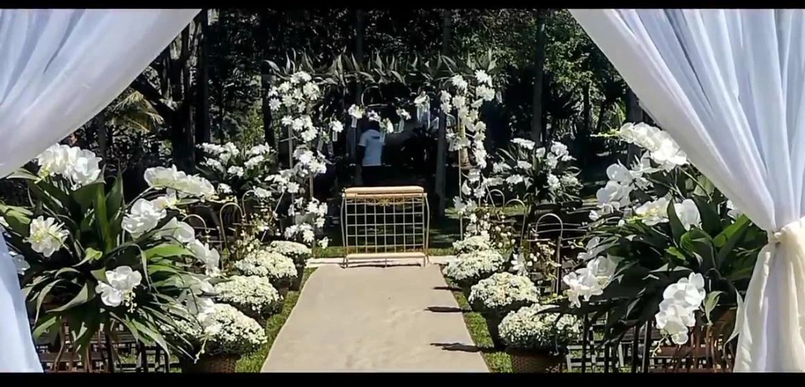 decoração floral para mini wedding