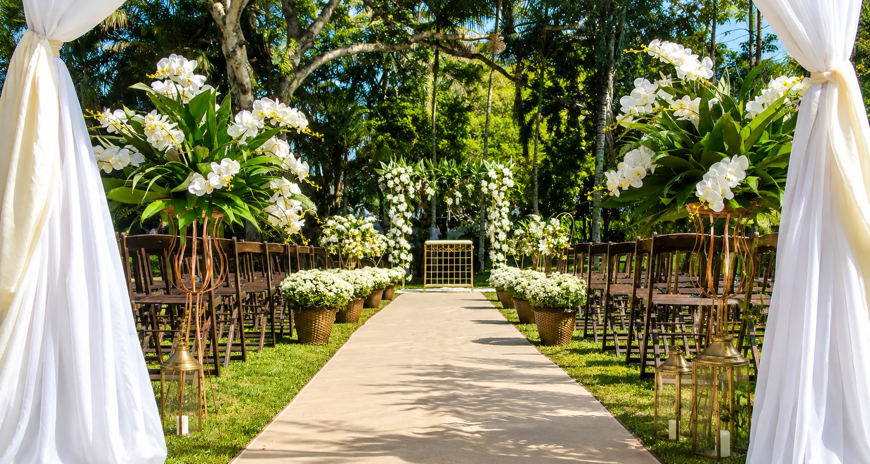 decoração para casamento na praia